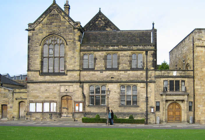 The nineteenth-century building designed as the University Library by Anthony Salvin. 